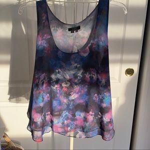 GUESS Floral Tank Top - Size XL